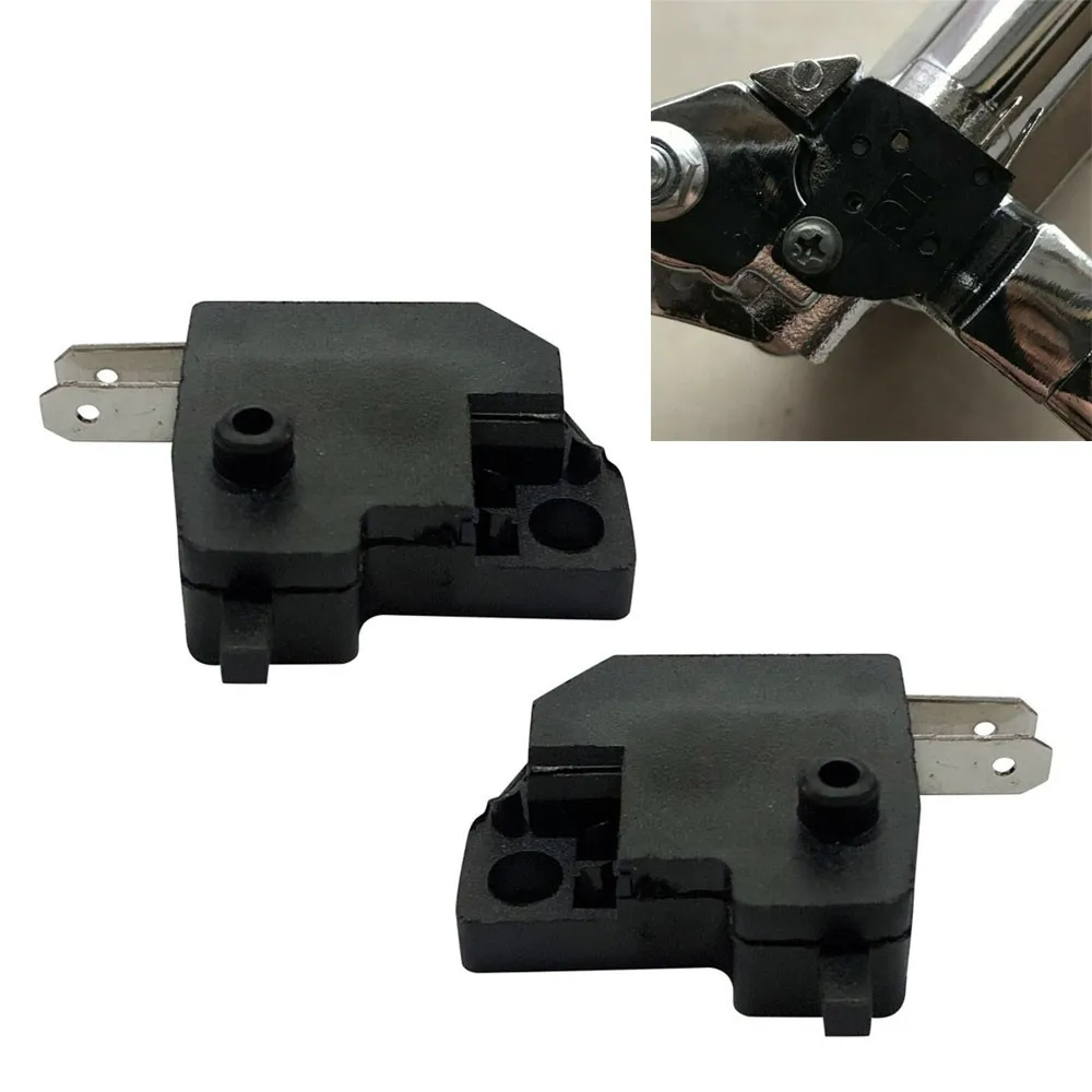 

2 Pcs 2 Pin Disc Brake Switch Machines Parts For Motorcycle Handlebar Right /Left Reservoir Master Cylinder