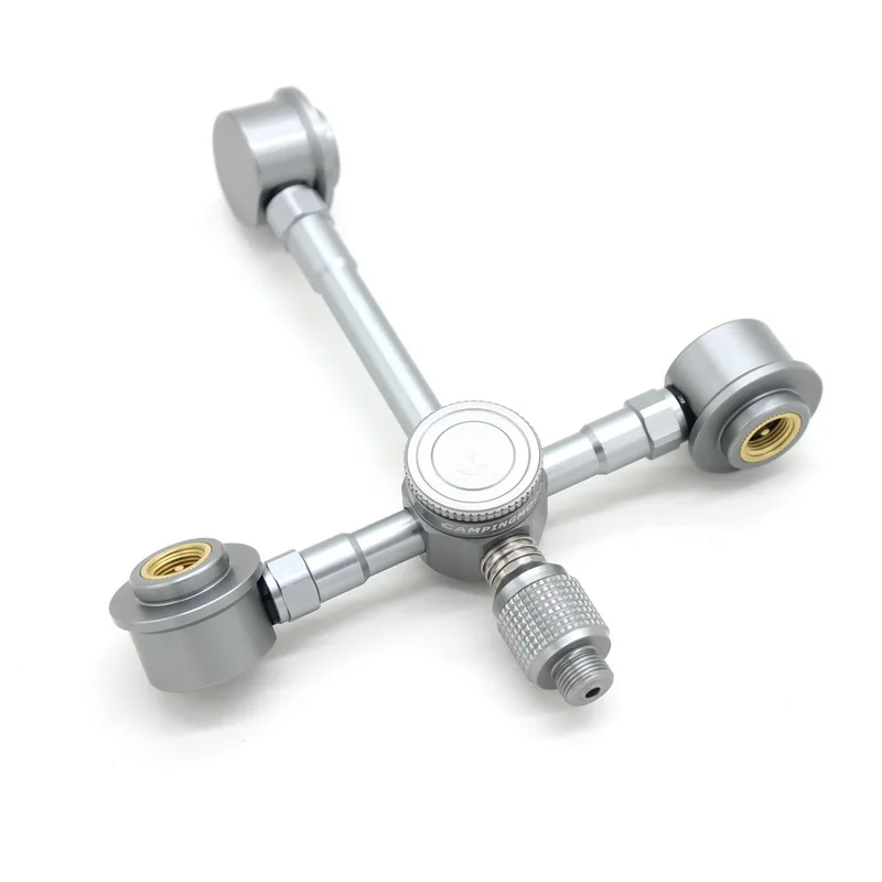 Алюминиевый сплав Открытый Кемпинг переключатель инструмент от 3 до 2 газовая