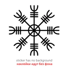 Наклейки на автомобиль, креативные, в форме руны, из ПВХ