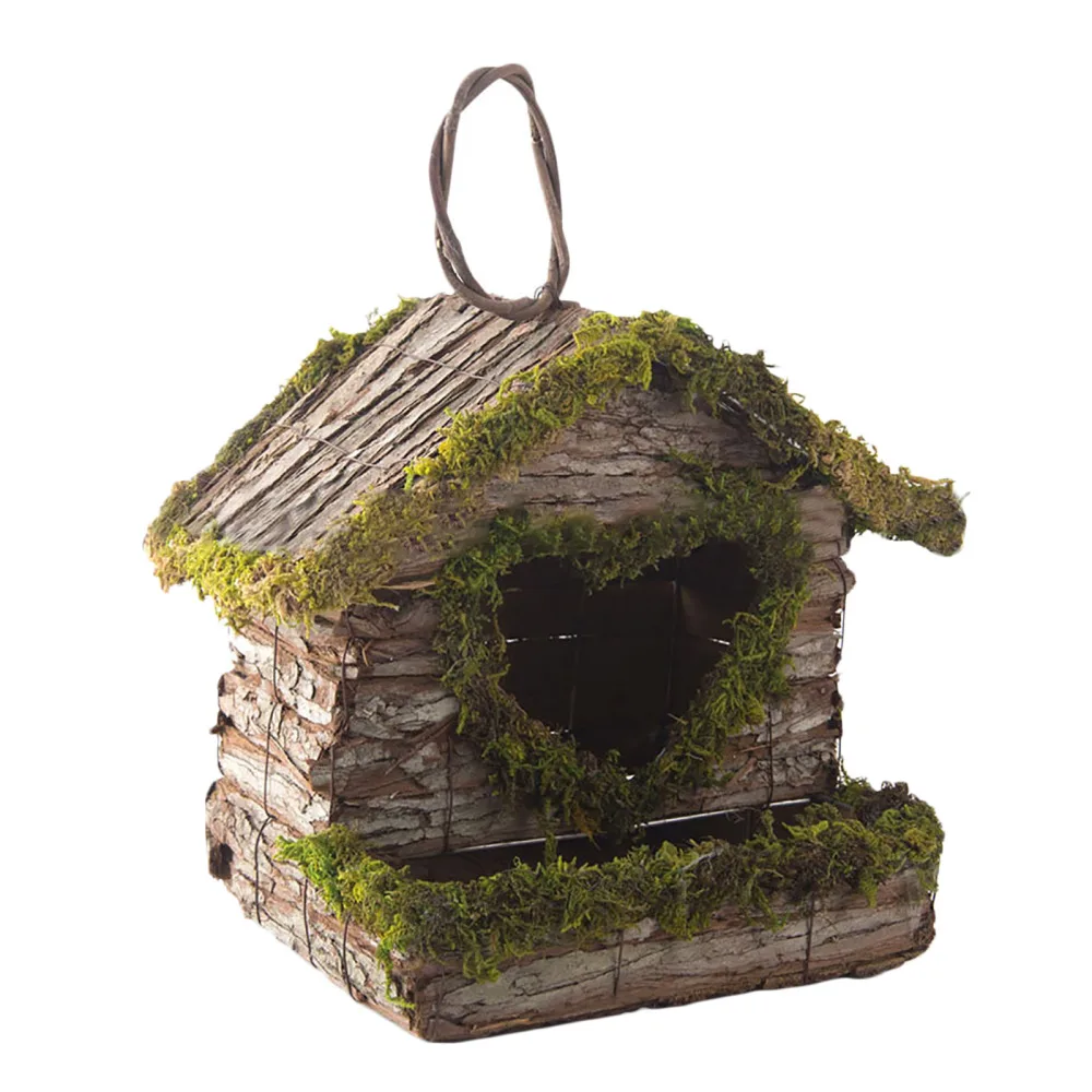 Укрытие для птичьего гнезда подвесной домик плетеное Мусси украшение