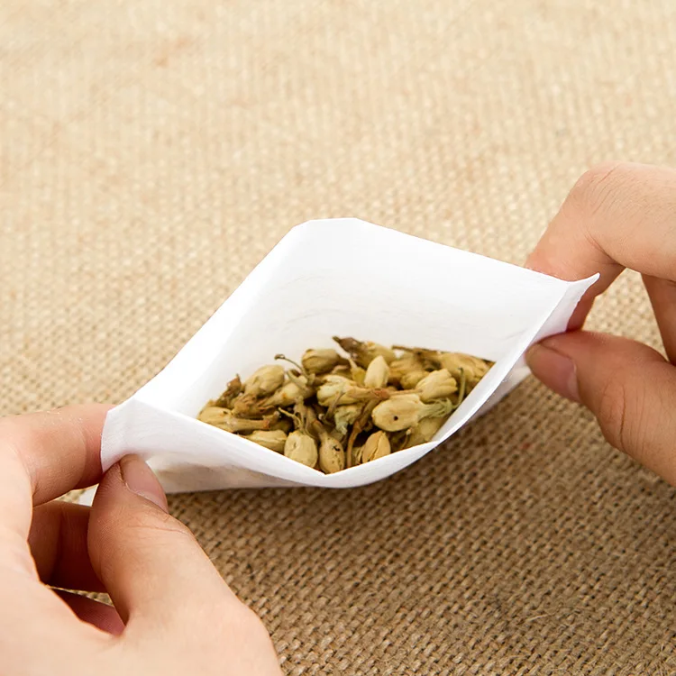 50 шт./компл. пустые бумажные чайные пакеты термосварка фильтровальная бумага