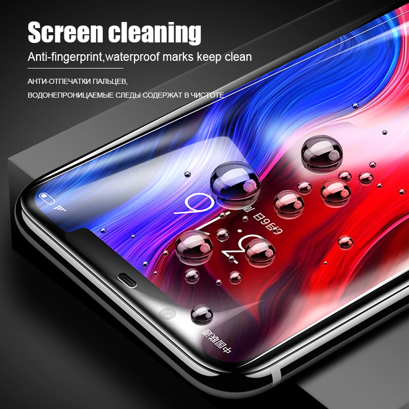 Закаленное стекло 9d для huawei y5 lite 2018 защита экрана полное покрытие клея защитная