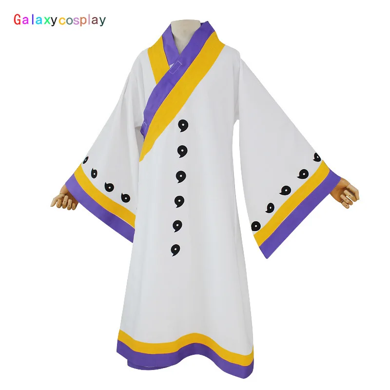 Аниме NARUTOo Косплей Костюм оутутуки Кагуя белая крутая накидка плащ Хэллоуин