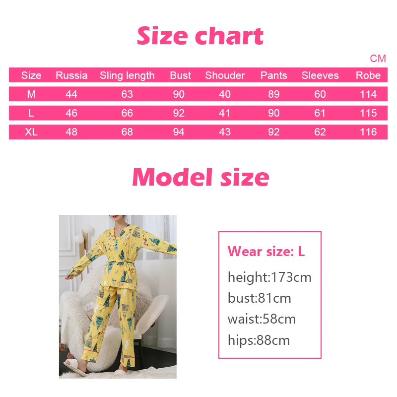 Пижама женская милые женские пижамы 2 шт. пижама теплая с длинными рукавами