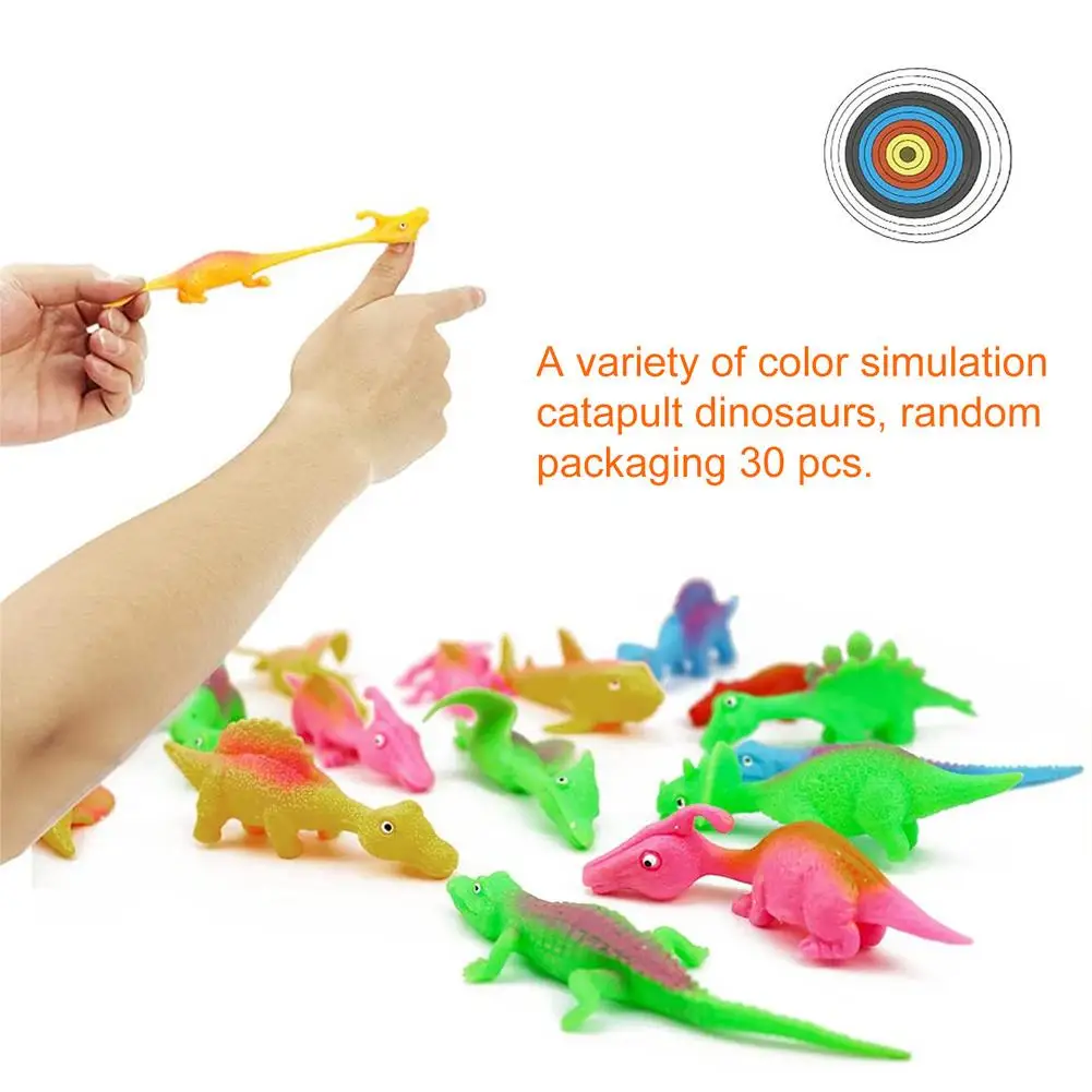 

30PCS Cute Funny Finger Prank Flying Toy Novelty Catapulted Ejection Animals Toy Slingshot Animals Finger Toys Party Game Toys
