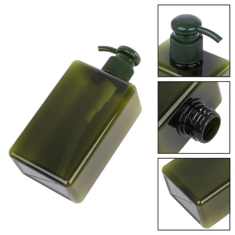 250ml/280ml/650ml Lotion Container Large Pump Plastic Shampoo Bottle Refillable Travel clear/white/brown/green | Красота и здоровье