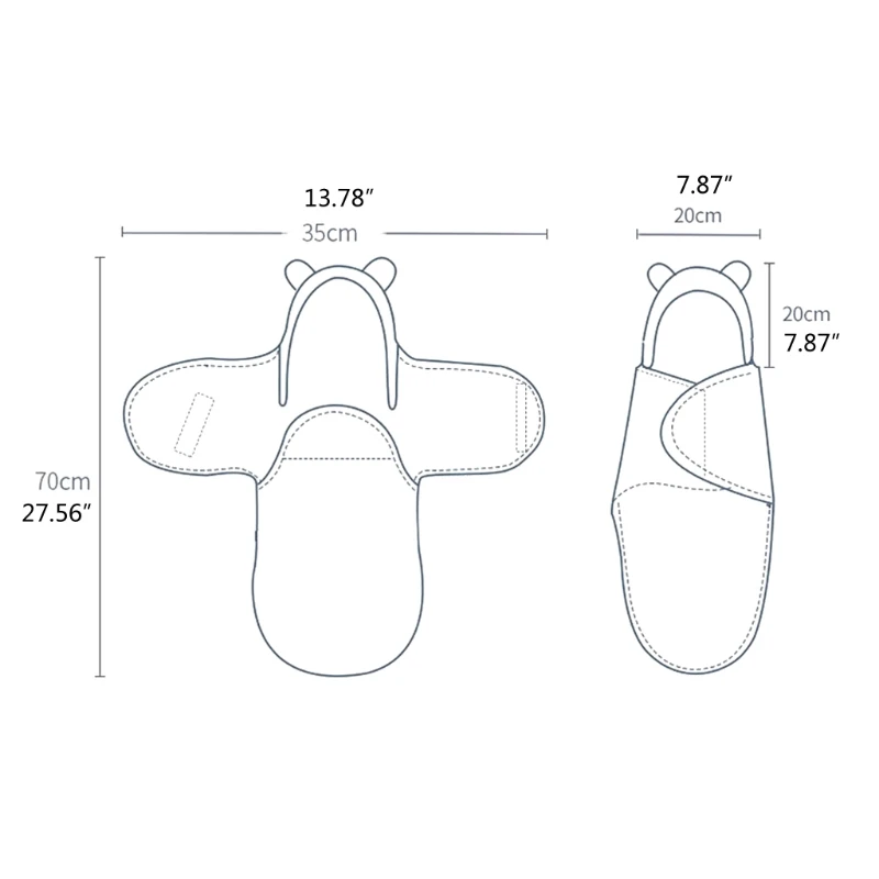 

2021 New Newborn Blanket Swaddle Cotton Winter Warm Sleeping Bags Baby Stroller Wrap