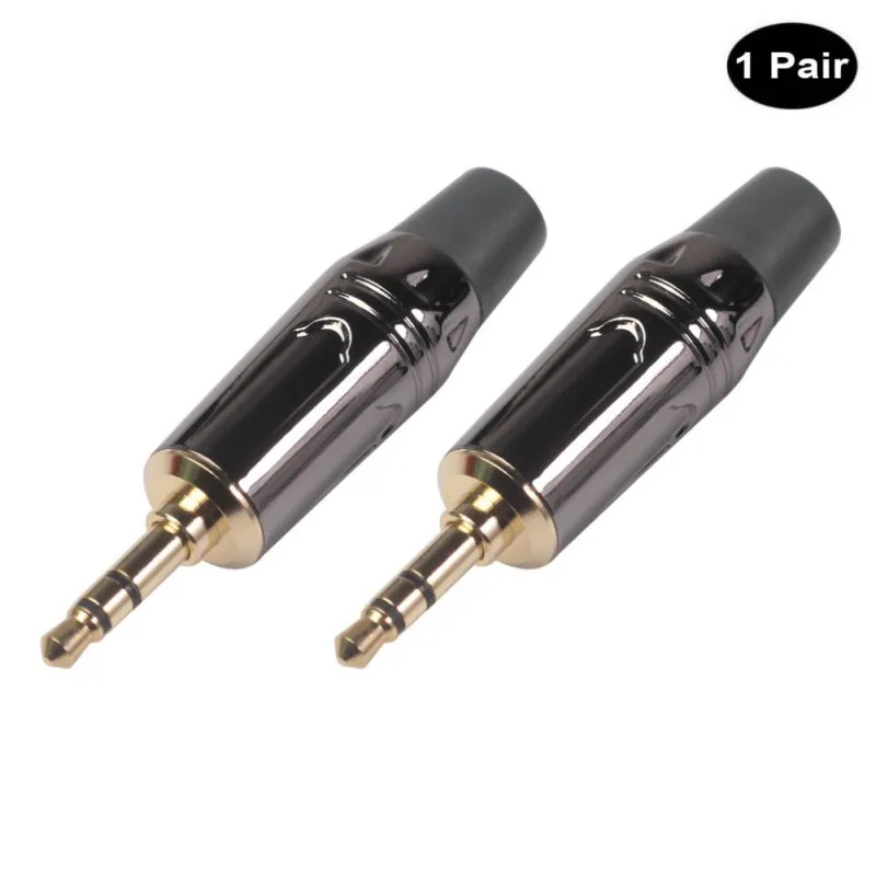 2 шт. разъем 3 5 мм R 3-полюсный позолоченный стерео адаптер для наушников сделай сам