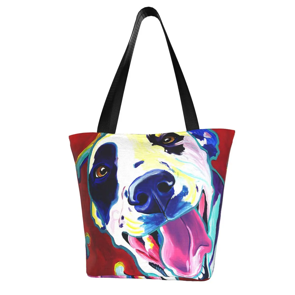 Dalmatian Shopping Bag Aesthetic Cloth Outdoor Handbag Female Fashion Bags