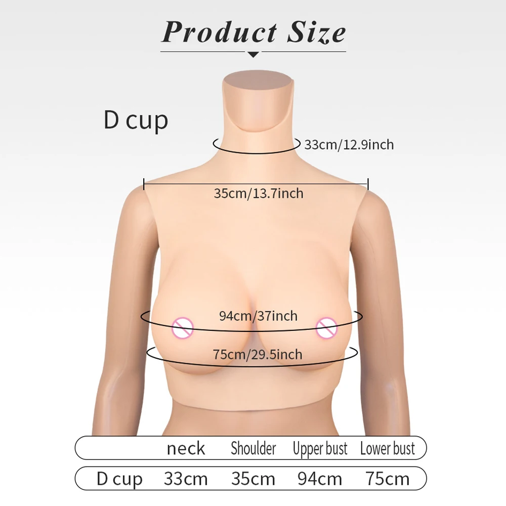 

D cup Fake Boobs Enhancer Crossdresser Silicone Breast Plate Forms Trangender Shemale Drag queen Tits Sissy Crossdresssing