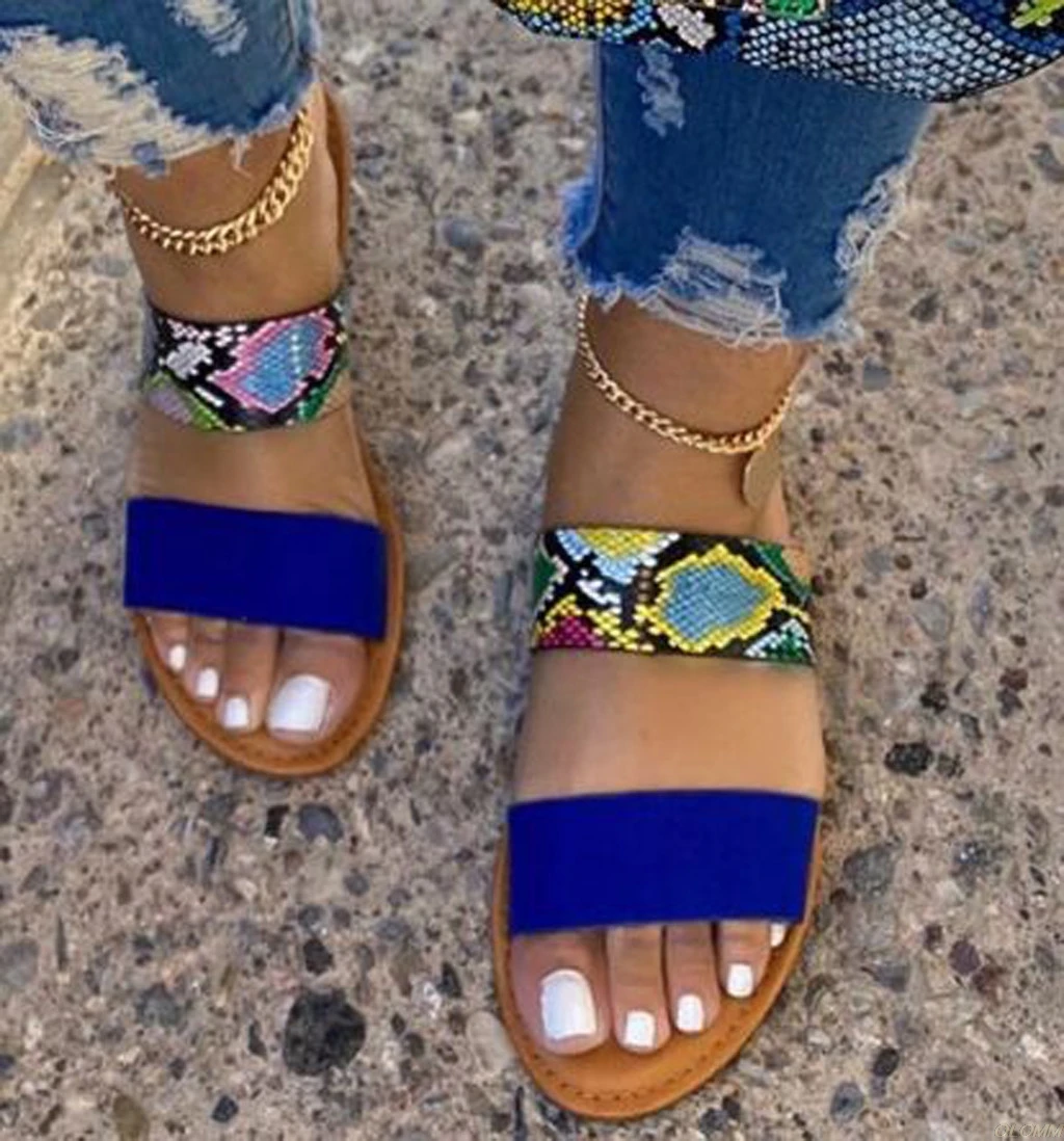 Summer Women Slippers Flats Open Toe Slippers Female Gladiator Slippers Transparent Fashion Sandals Shoes Slip-on Slippers 2020