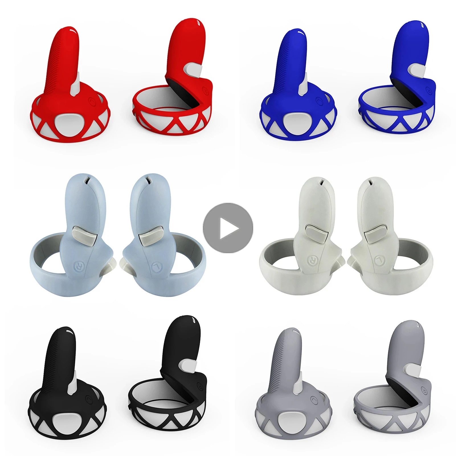 

Grip Handle Cover Knuckle Strap Gun Stock For Oculus Quest 2 VR Glasses Virtual Reality Game Accessories Gaming Helmet Headset