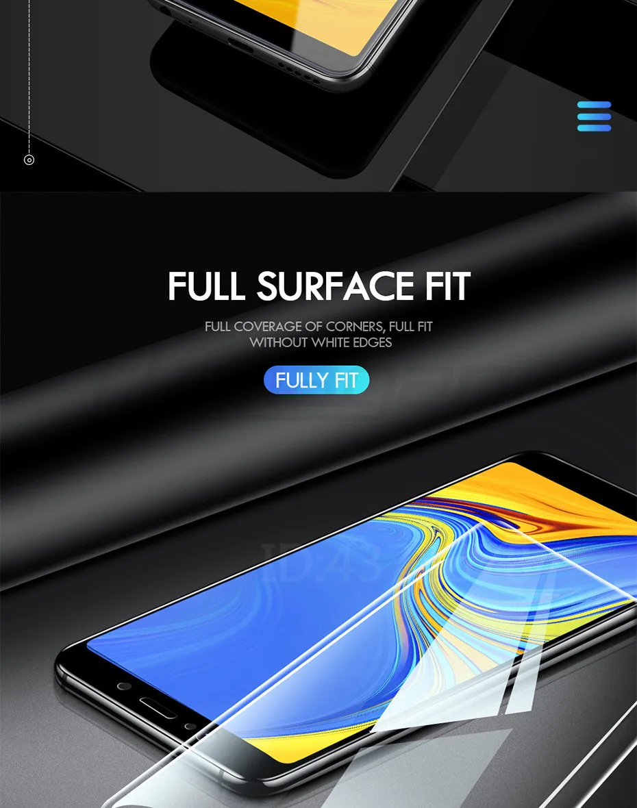 3 шт. закаленное Стекло для samsung Galaxy A20 A30 A40 A70 A50 A20E Экран защитная пленка 9H 2.5D Стекло на samsung J4 J6 плюс A7 A9