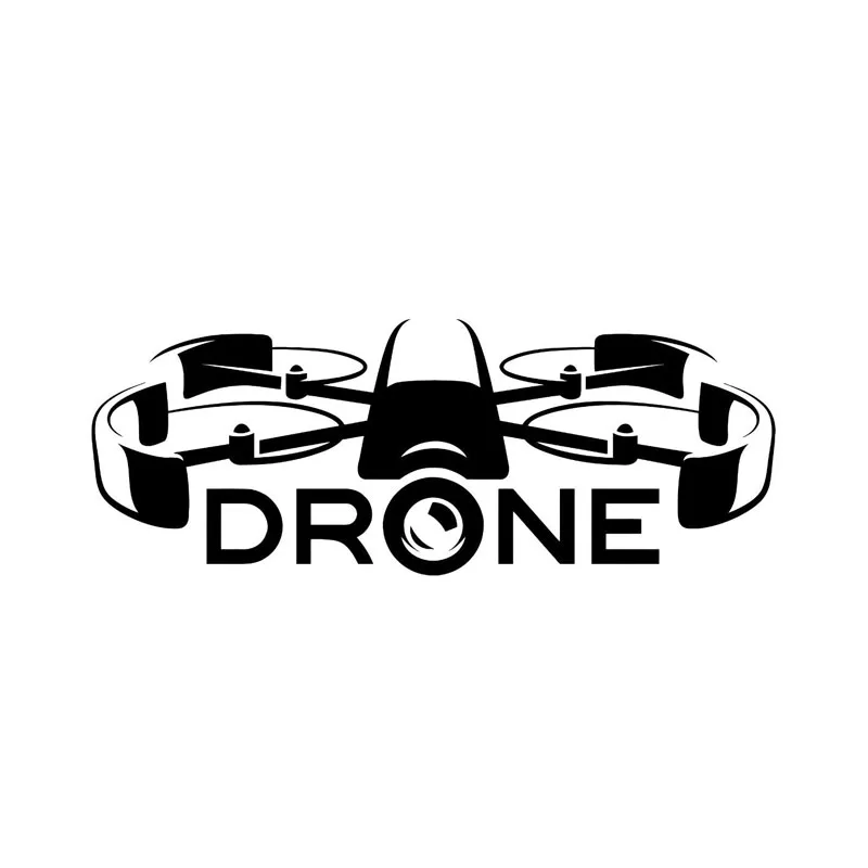 

Trend Car Stickers Vinyl Decal Drone Racing UAV Newest Technologies Car Stickers Black/Silver 16CM*6CM