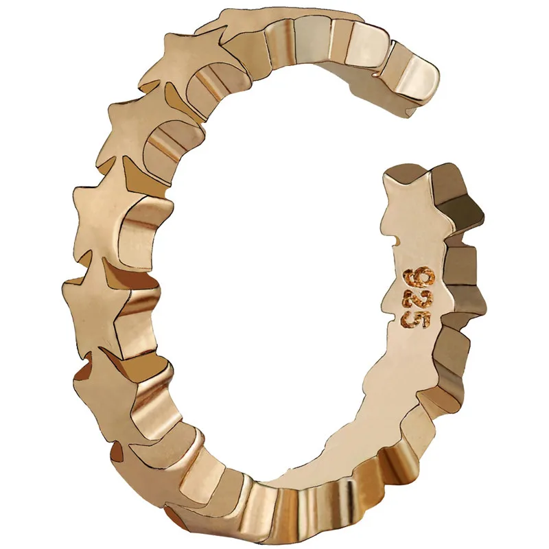 Новая мода пентаграмма звезда тропа стекируемые палец кольцо для женщин