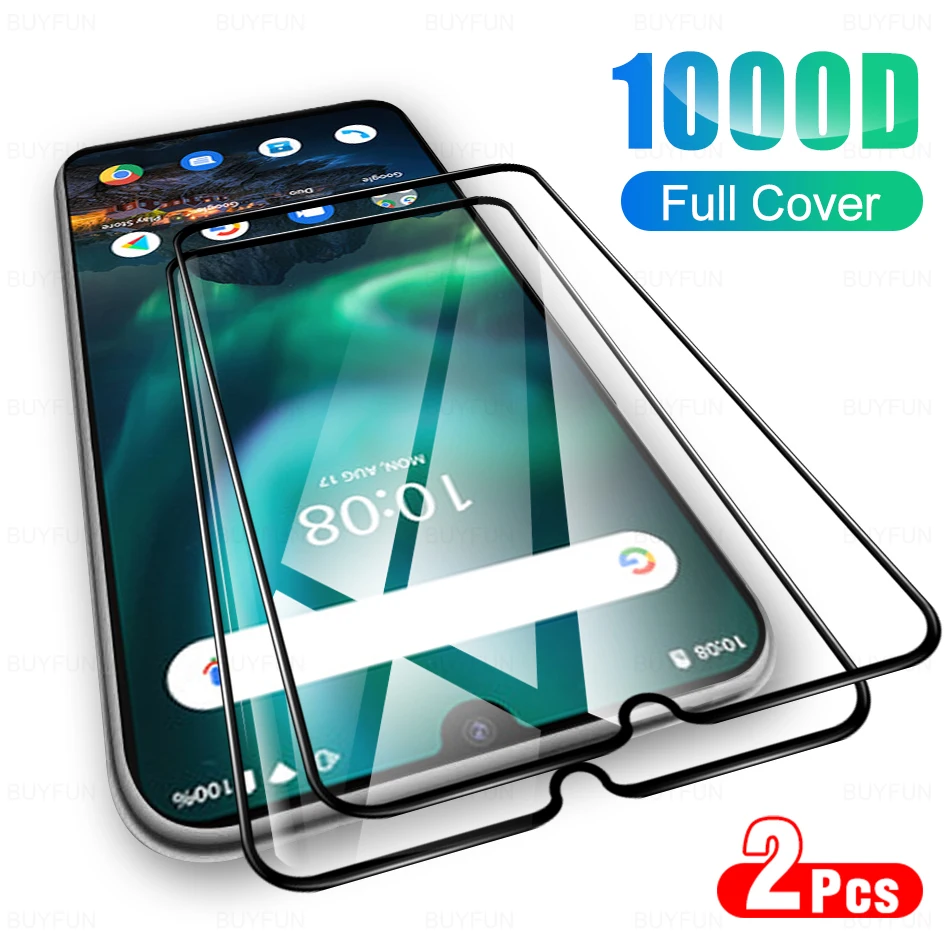 2Pcs Protective Tempered Glass Cover For UMIDIGI Bison Glas Full Cover Screen Protector For UMIDIGI Bison 6.3" Protection Film