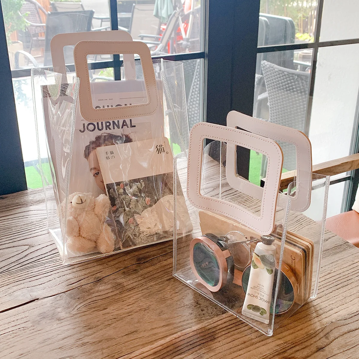 

Прозрачная портативная косметичка, портативная вместительная сумка для хранения, сумка для хранения, косметичка, сумки для хранения, орган...