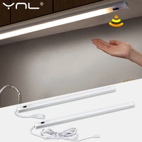 led under cabinet light hand sweep sensor lamp wardrobe closet cabinet light dc 12v 304050cm led lights for bedroom kitchen