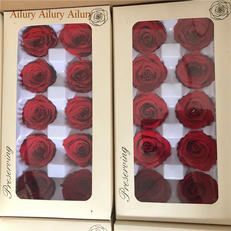 

20 Pcs/Lot,Red 4cm Rose Immortal Flower Valentine's Day DIY Gift Accessories Christmas