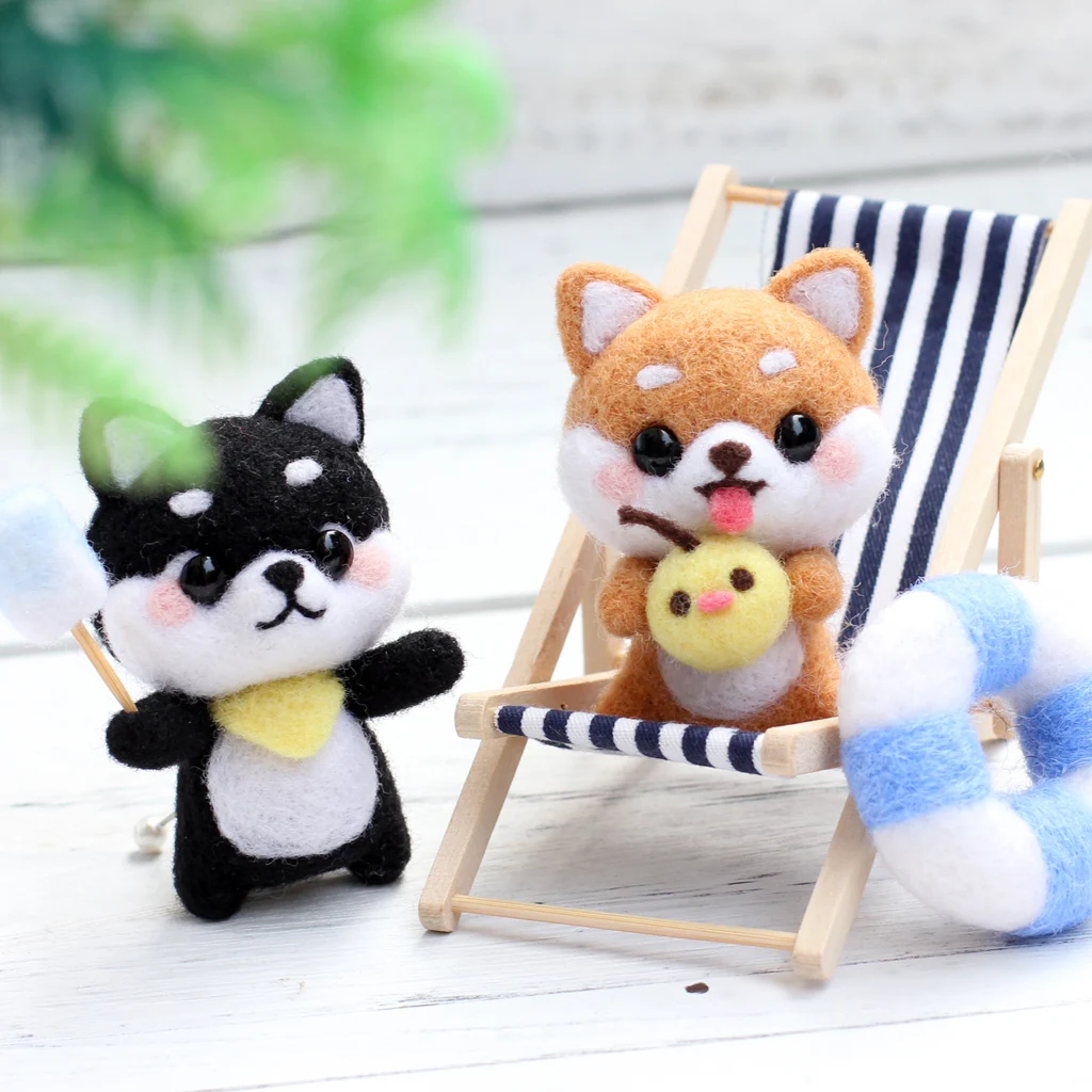 

Lovelywood, пряжка для ключей для собак, Набор для вышивки шерстью, войлок, игла для валяния, украшение, рукоделие, Рукоделие, сделай сам