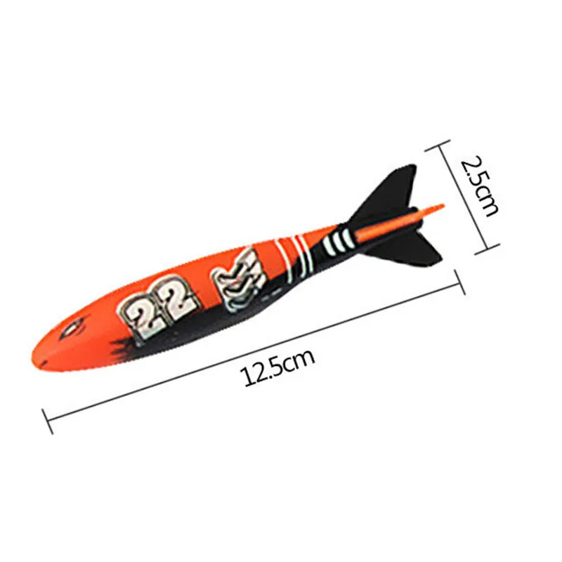 

4Pcs Summer Swimming Pool Diving Toys Children'S New Exotic Diving Torpedo Toys Swimming Pool Diving Thg Torpedo Toys Water