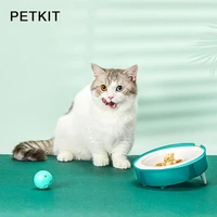 petkit new cat bowl 15 degree cat disposable fresh food bowl replaceable portable bowl dog feeders cat bowls bowl holder