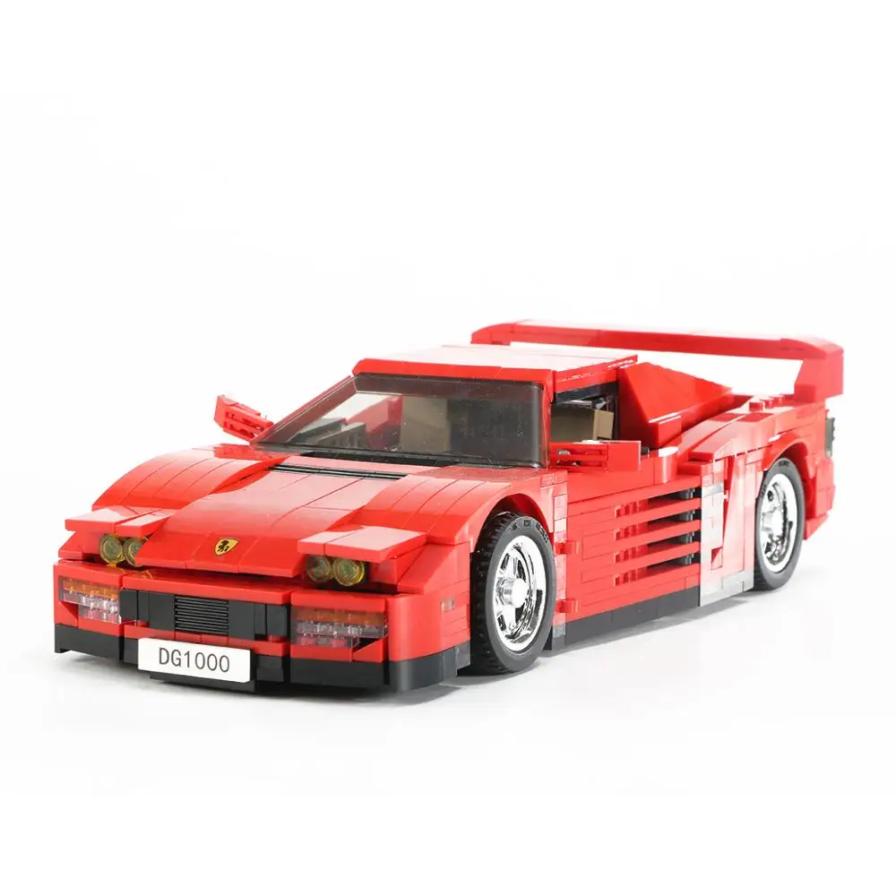 

City Pull Back Super Racing Sports Vehicle Building Blocks Creative Racer Car Bricks Toys Christmas Gifts For Children Kids