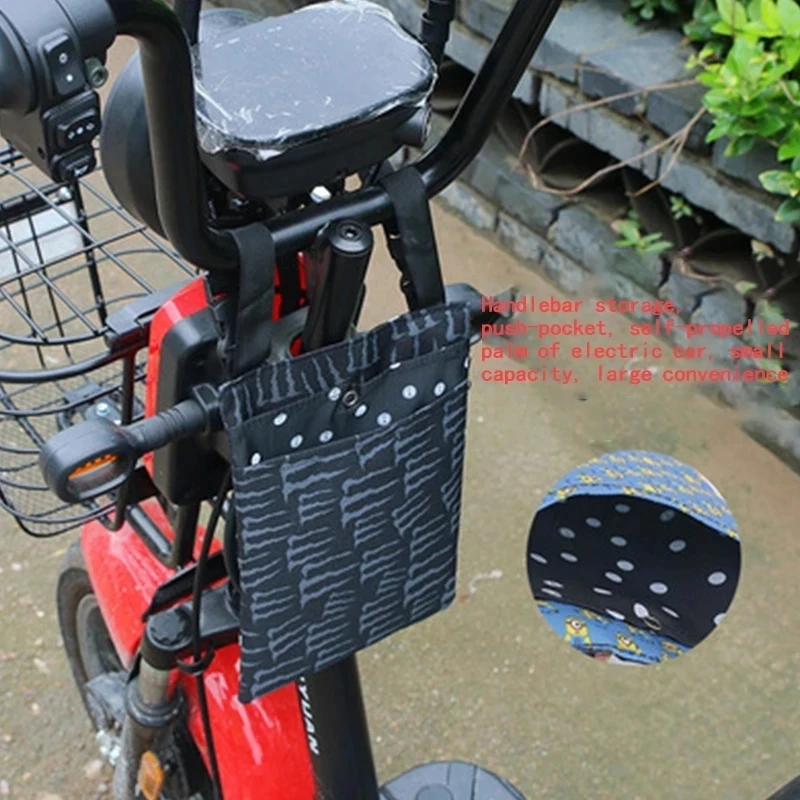 1 Pcs Waterproof Cycling Front Storage Bicycle Bag Mobile Phone Holder Bike Basket Motorcycle Accessories Electric Vehicle Parts