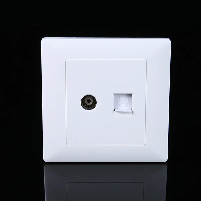 MAYITR 1 шт. портативная легкая электрическая Сетевая розетка RJ45 + ТВ антенна