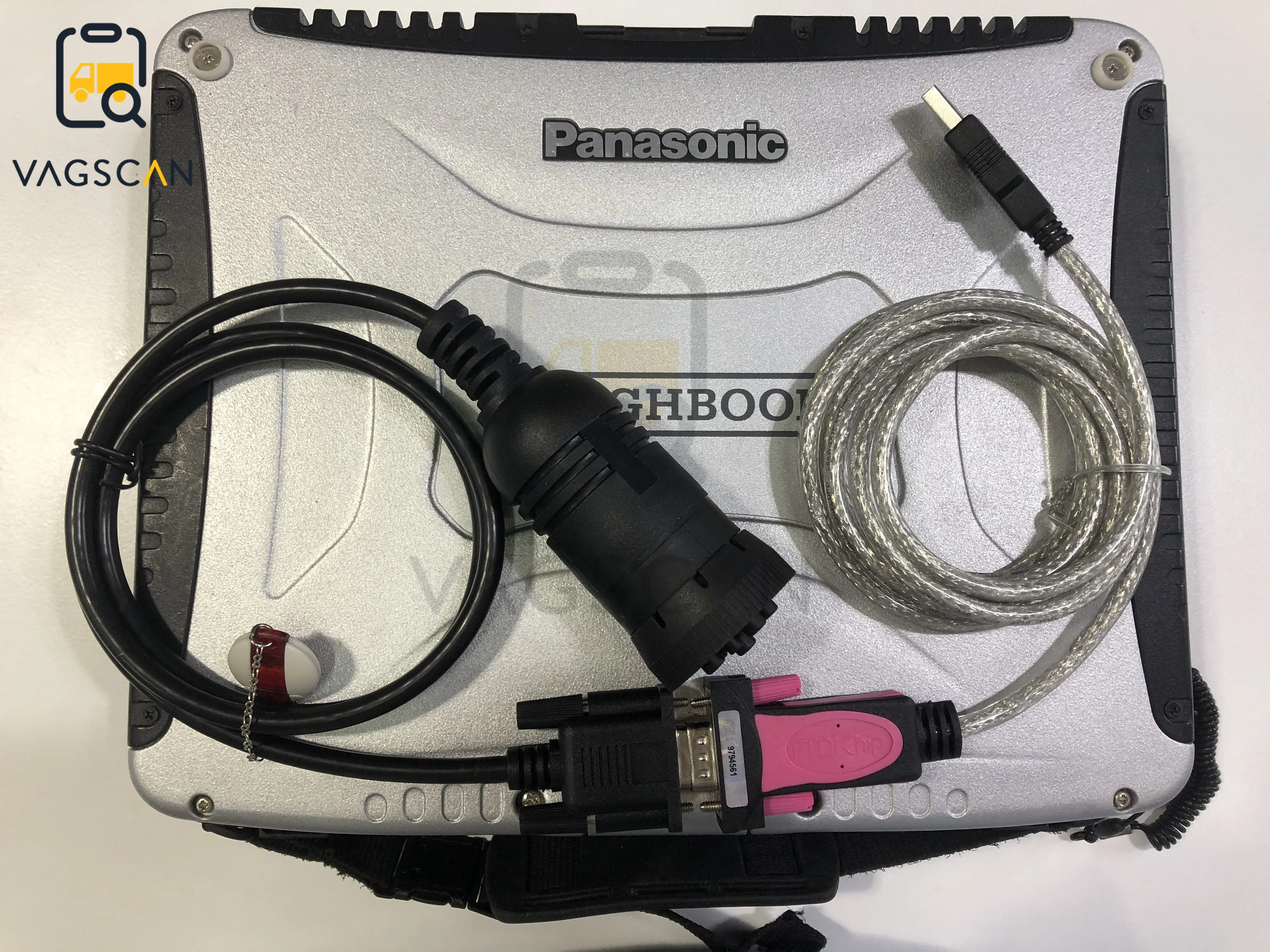 

Диагностический сканер с USB-ключом и ноутбуком CF19/T420