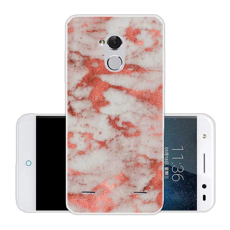 Прозрачные 5-дюймовые чехлы для телефонов ZTE Blade V7 Lite оболочка мягкий тонкий из ТПУ