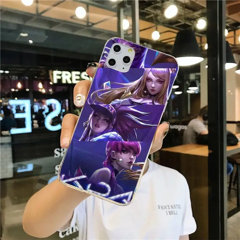 HOTCASHOP Legends kda kaisa Ahri akali Phone Case for iphone 12 pro max mini 11 XS MAX 8 7 6 6S Plus X 5S SE 2020 XR cover |