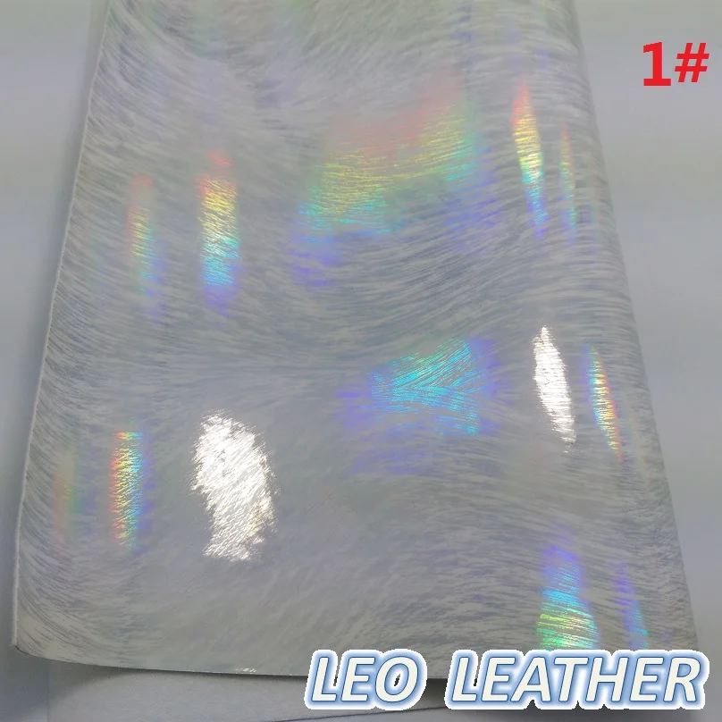 1 шт. 21x29 см синтетическая кожа Переливающаяся гладкая зеркальная с принтом