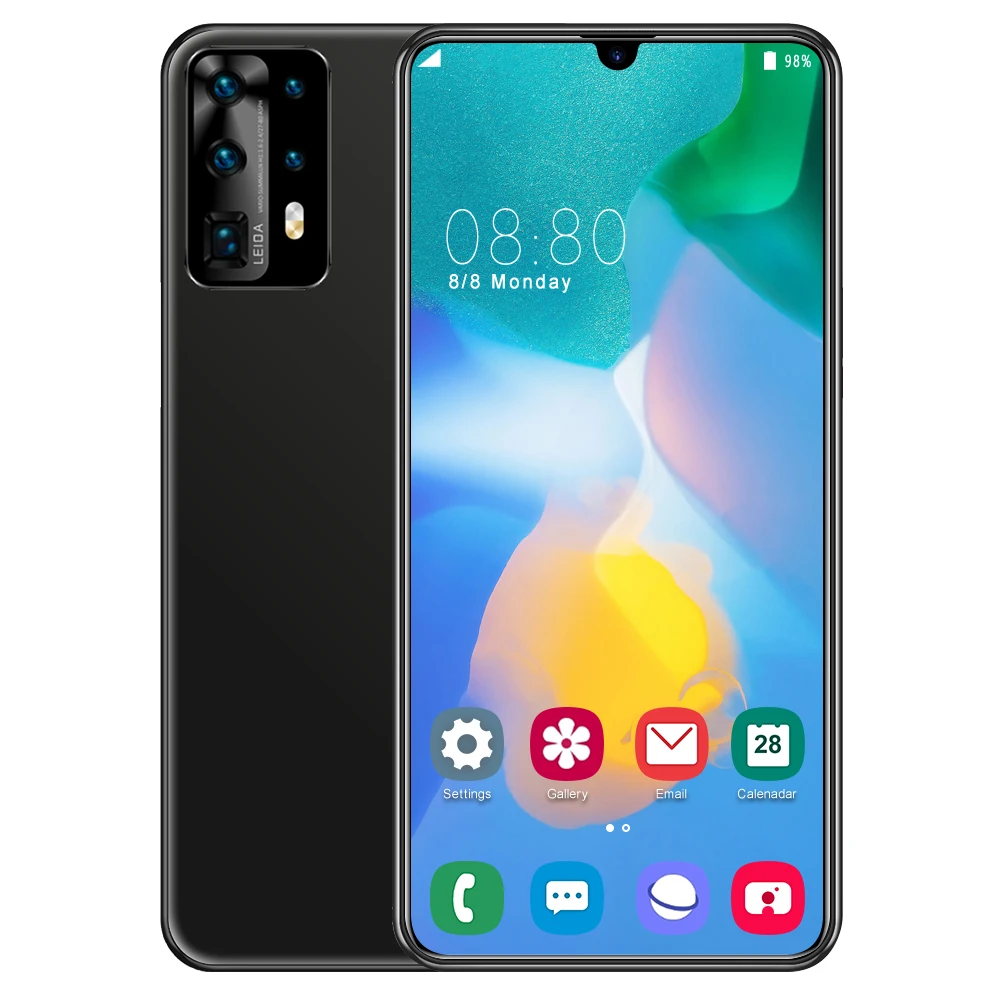 Для смартфонов P40Pro 6 5 дюйма 3000 мАч MTK6580P Android Сотовые телефоны смартфон 1G 8G Прямая
