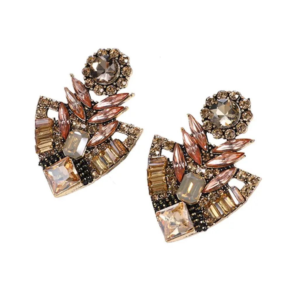 

Hot Sales!! Women Fashion Rhinestones Exaggerated Bohemian Ear Stud Earrings Jewelry Gift