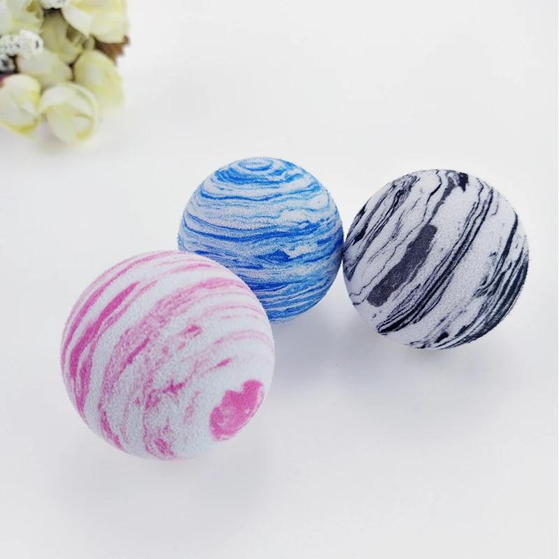 Товары для домашних животных Product1Pc Радуга планета игрушка для кошки в виде шара красочный шар интерактивный питомец котенок царапины натуральная пена eva мяч обучение