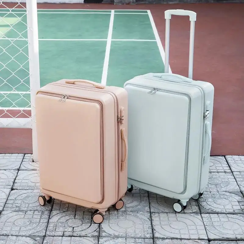 2021 New ABS PC Suitcase Carry On Rolling Luggage Beautiful Boarding Cabin Travel Business For Men Women 20 22 24 26 28 Inch