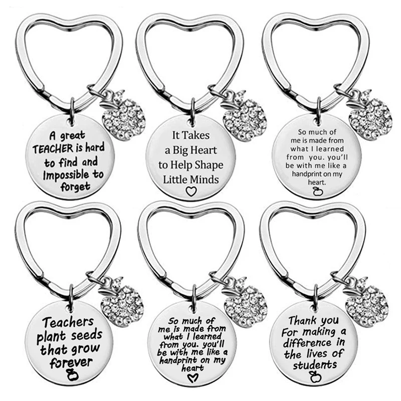 Великолепный брелок с подвеской в виде яблока сердца круглая подвеска буквенным