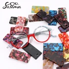 Женская оправа для очков SASAMIA, модный дизайн, контрастные цвета, необычные очки, оправа, новые женские очки, WD4147