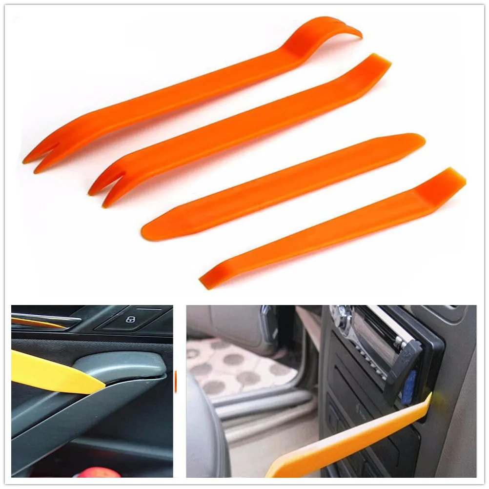 4 шт. Авто Радио Дверь клип отделка тире Аудио Удаление Прай Инструмент панель для