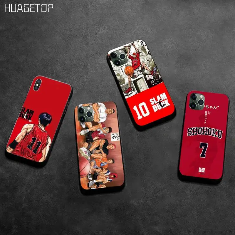 HUAGETOP Slam dunk Аниме Манга Роскошный чехол для телефона iphone 12 pro max 11 XS MAX 8 7 6 6S Plus X 5S SE 2020