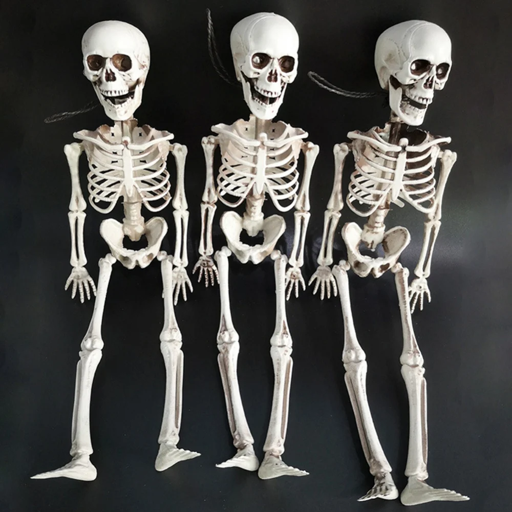

40cm Halloween Skeleton Skeleton with Movable Joints Haunted House Bar Party Decoration Props Best Halloween Decoration