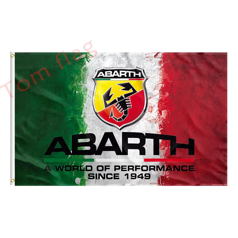 

Автомобильный флаг Fiat Abarth баннер 3ftx5ft 100% полиэстер