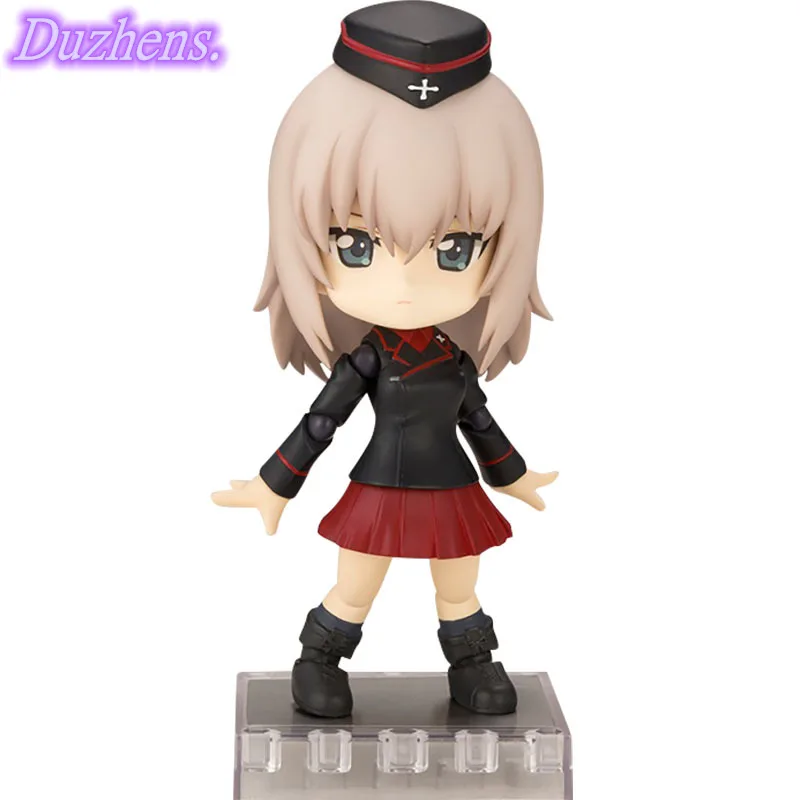 

GIRLS und PANZER Original Japanes Meet Erika Q version figma PVC Action Figure Anime Figure Model Toys Figure Doll Gift