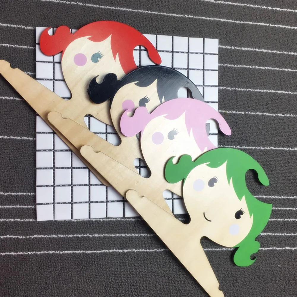 

1pc Hand Made Wooden Rack Wood Hanger Coat Hanger for Kids Room