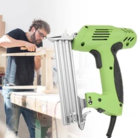 1800w2000w electric nailer and stapler furniture staple gun for frame with staples nails carpentry woodworking tools 220v f30