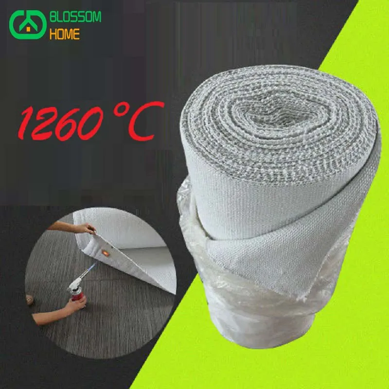 Ceramic Fiber Cloth Welding Slag Fireproof Heat Insulation Cloth Fire Proof Blanket 1260 ℃ Fire Protection