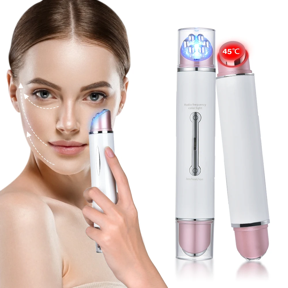 RF мезотерапия ЭМС Электропорация массажер для лица с напылением из ручка двойной