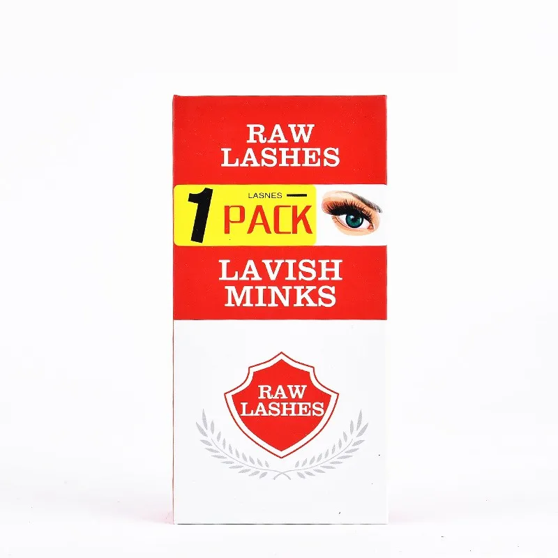 Новые посылка для упаковки ресниц с принтом логотипа фирменным названием полная