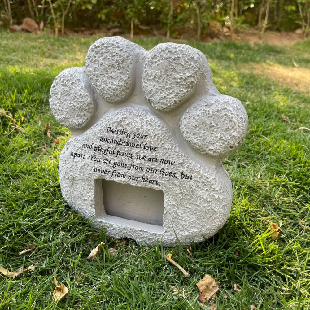 Памятные надгробия для домашних животных камень с фоторамкой памятник питомцев